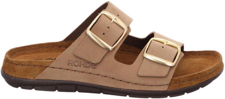 Rohde Slippers RODIGO-D zomerschoenen slippers pantoffels met gespsluitingen