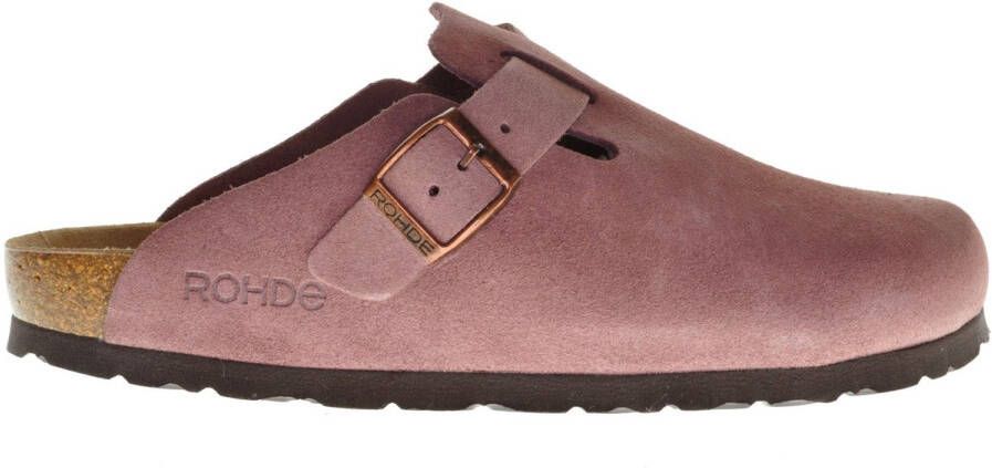 Rohde -Dames oud roze slippers & muiltjes