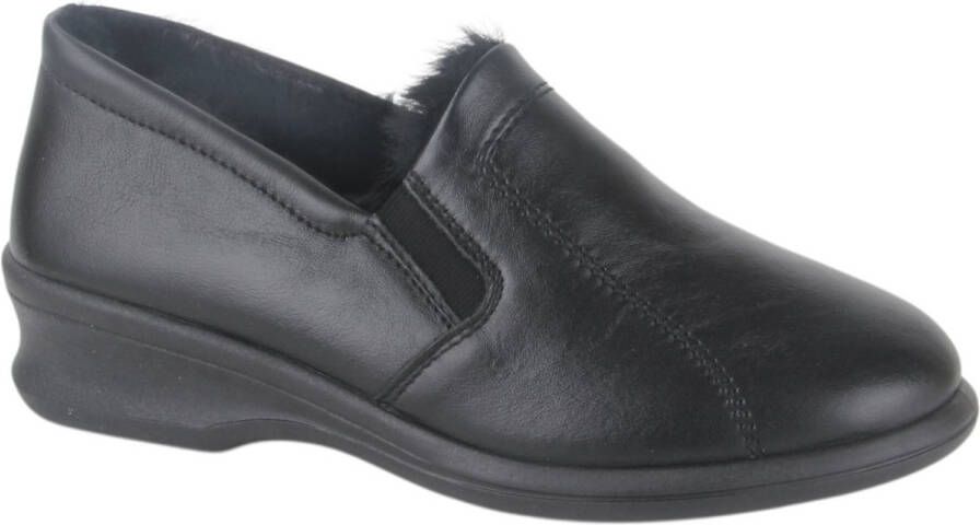 Rohde Dames Pantoffel 2518-90 Zwart Softnappa