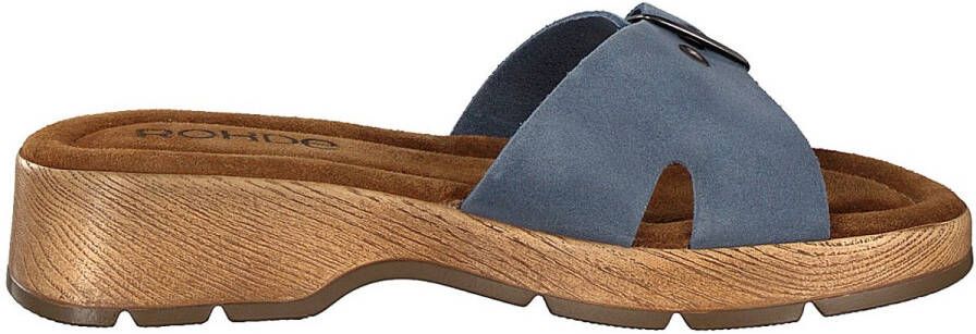 Rohde dames pantoffel blauw