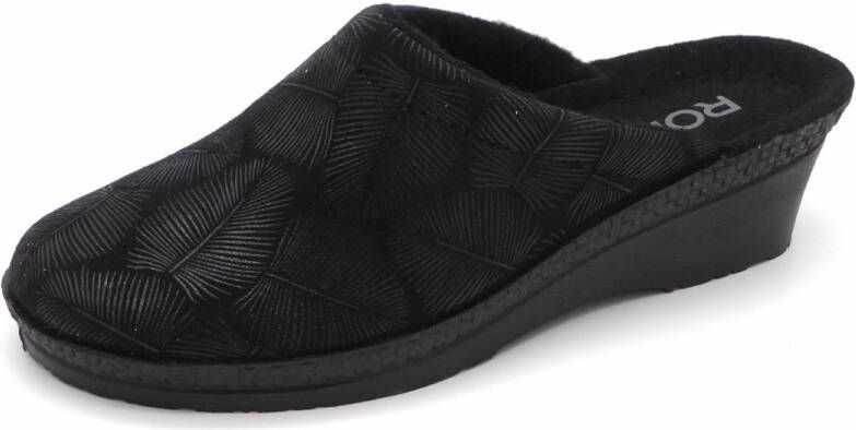 Rohde Dames Pantoffel Muil 2450-90 Zwart