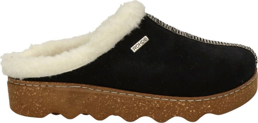 Rohde Pantoffels FOGGIA-D Pantoffel clog met uitneembare binnenzool van schapenvacht - Foto 2