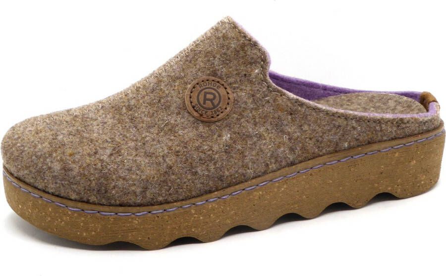 Rohde Dames Pantoffelmuil 6120 17 Donkerbeige