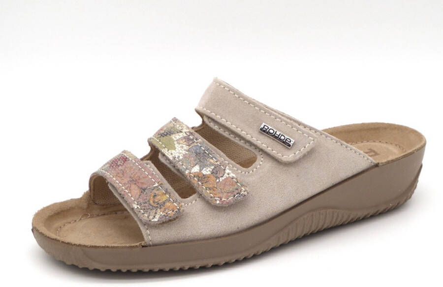 Rohde Dames Slipper 1932-16 Beige Multi
