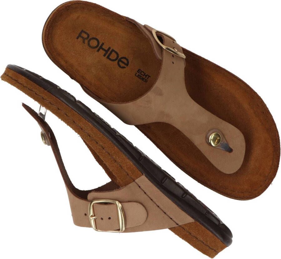 Rohde Teenslippers RODIGO-D Sleehak zomerschoen slippers pantoffels met gespsluiting