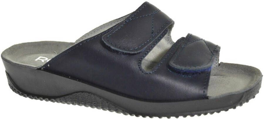 Rohde Dames Slipper Klittenbandsluiting Blauw