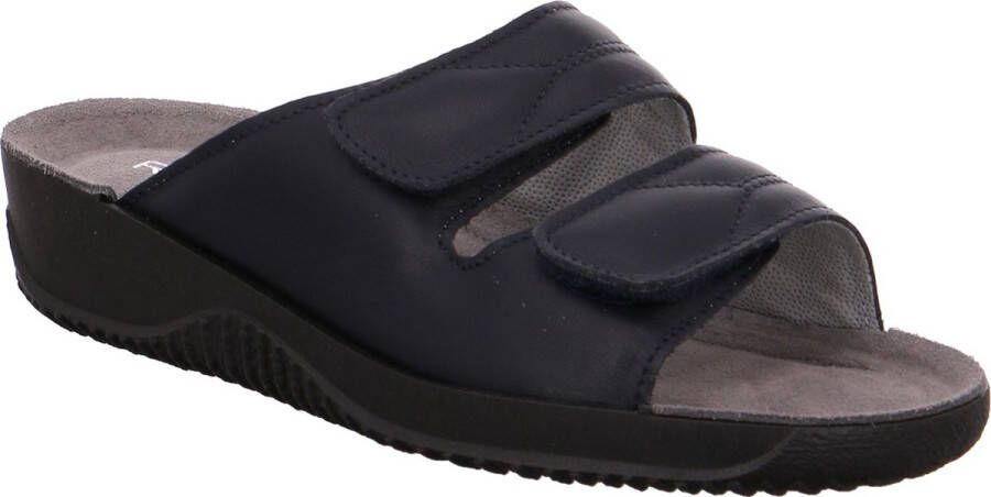 Rohde Dames Slipper Klittenbandsluiting Blauw