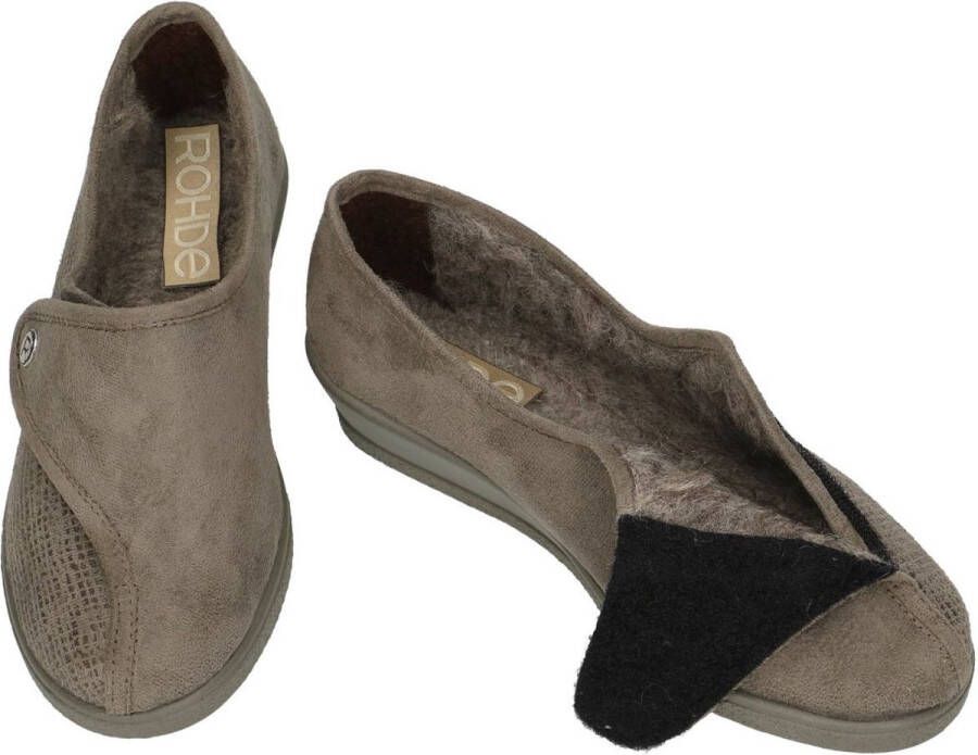 Rohde -Dames taupe pantoffels