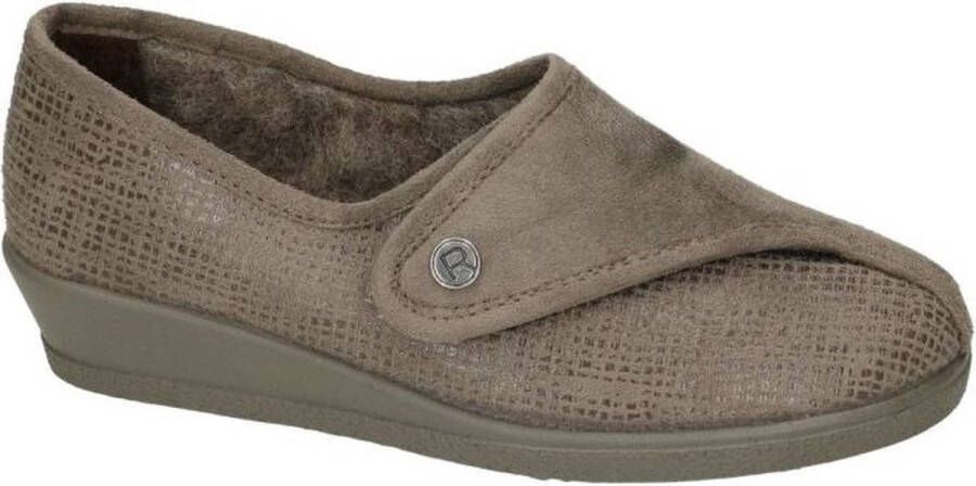 Rohde -Dames taupe pantoffels