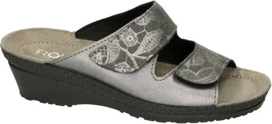 Rohde -Dames zilver slippers & muiltjes