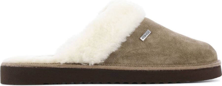 Rohde Erich 6770 Pantoffels Sloffen Dames Bruin
