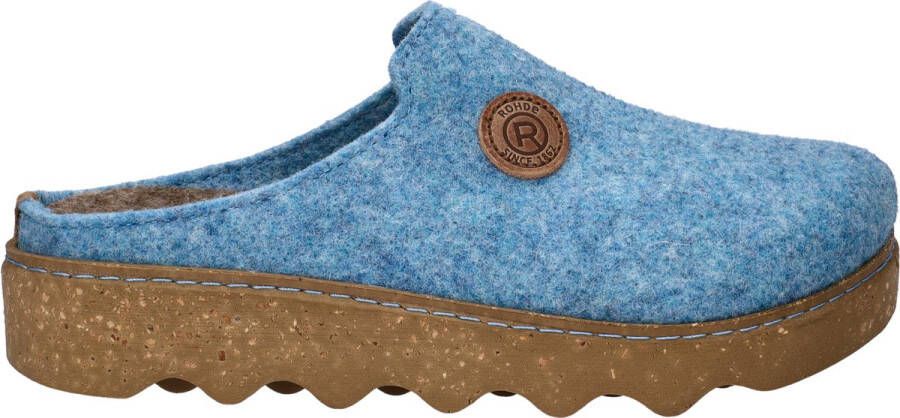 Rohde Foggia-D dames pantoffels Licht blauw