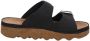 Rohde Zwarte Nubuck Leren Dames Sandaal Black Dames - Thumbnail 1