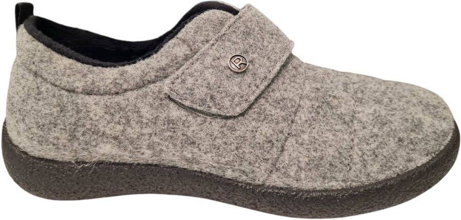 Rohde Grijze Gesloten Dames Pantoffels Grijs