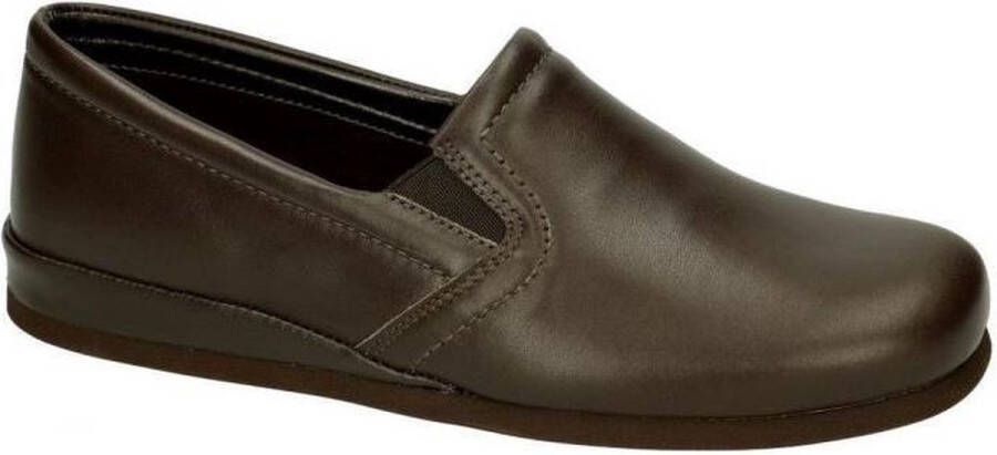 Rohde -Heren bruin donker pantoffels & slippers