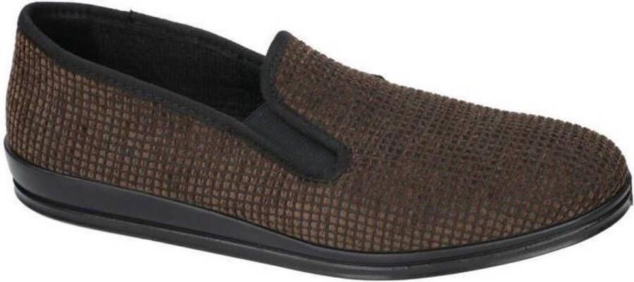 Rohde -Heren bruin donker pantoffels & slippers