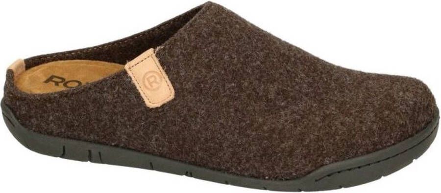 Rohde Heren bruin donker pantoffels & slippers