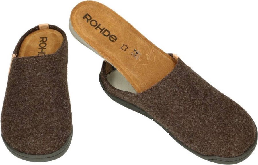 Rohde -Heren bruin donker pantoffels & slippers - Foto 2