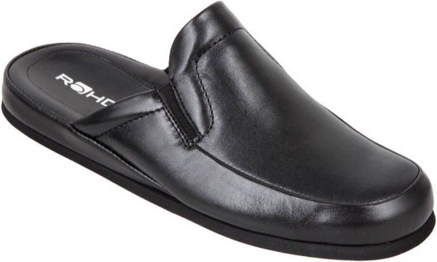Rohde 6607~~~~~~~~~~~~~~~~~~~~~~~~~~ Heren pantoffels Zwart