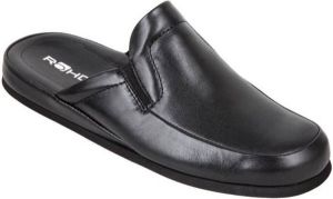 Rohde heren Pantoffel -leer zwart 6607