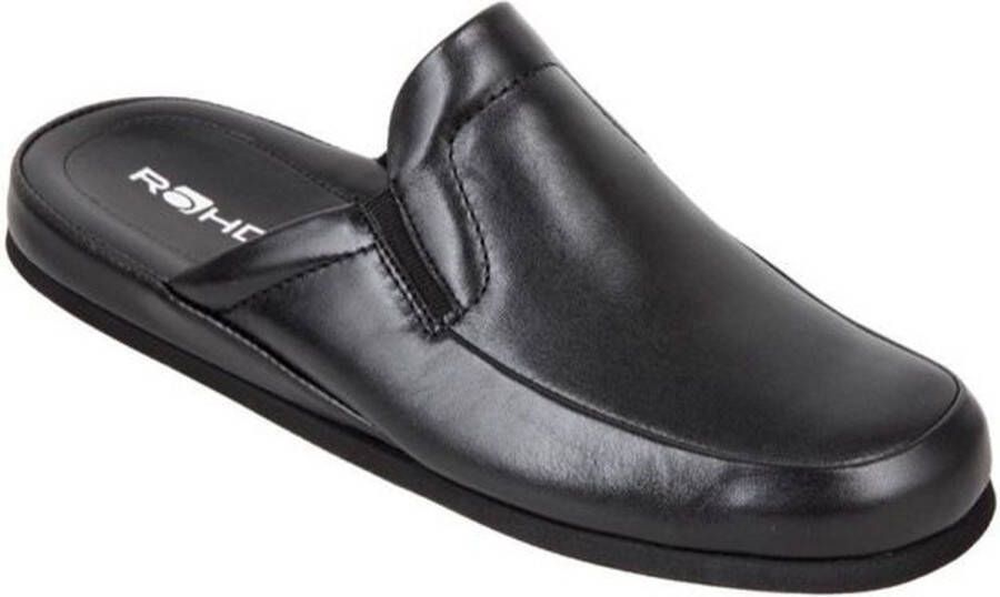 Rohde 6607~~~~~~~~~~~~~~~~~~~~~~~~~~ Heren pantoffels Zwart