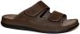 Rohde 6241 Volwassenen Heren slippers Bruin - Thumbnail 1