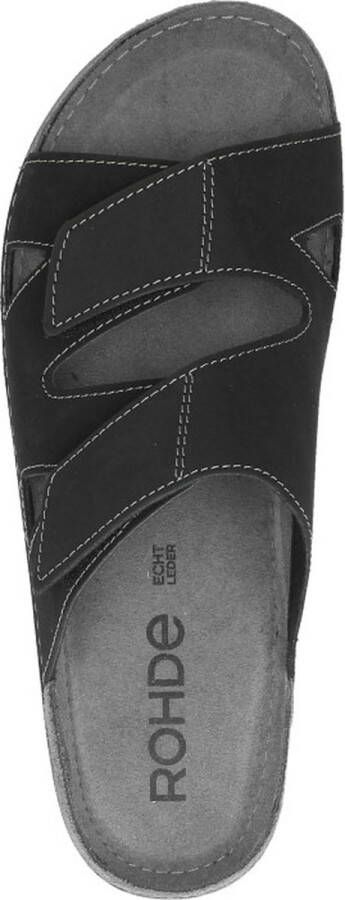 Rohde 5914 Volwassenen Heren slippers Kleur Zwart