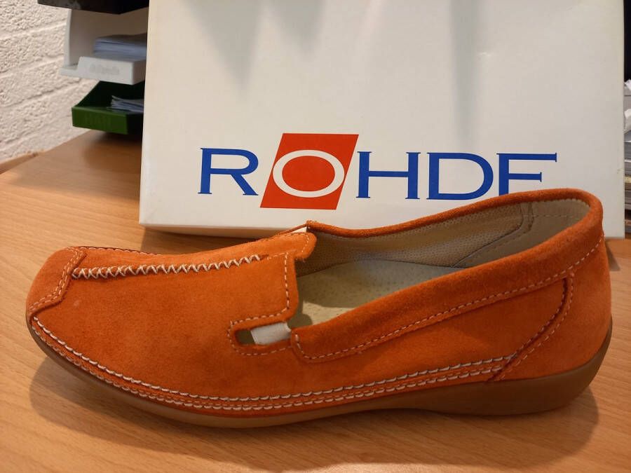 Rohde instapper leder papaya oranje Wijdte F - Foto 1