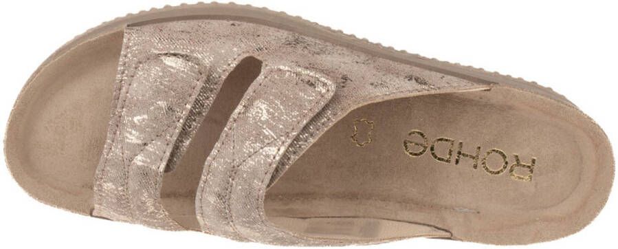 Rohde Leren Beige Dames Slippers Beige
