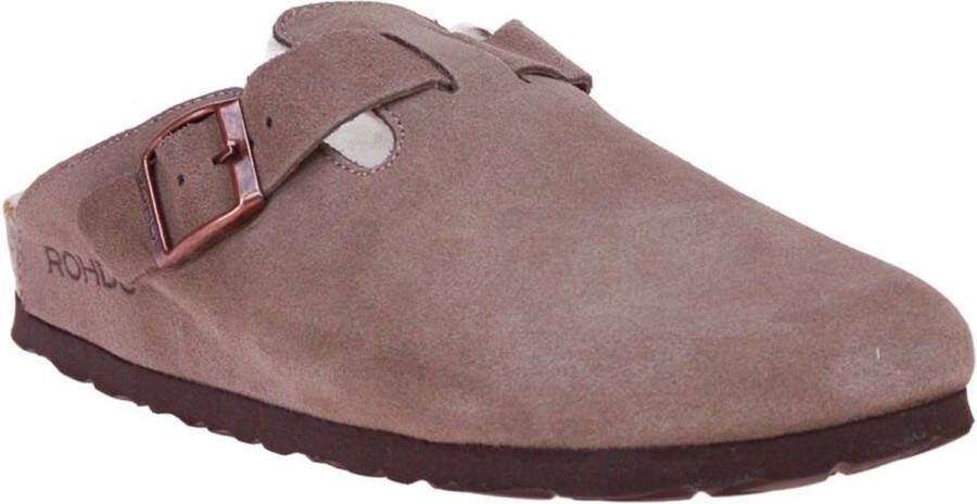 Rohde Licht Bruin Pantoffel Suède