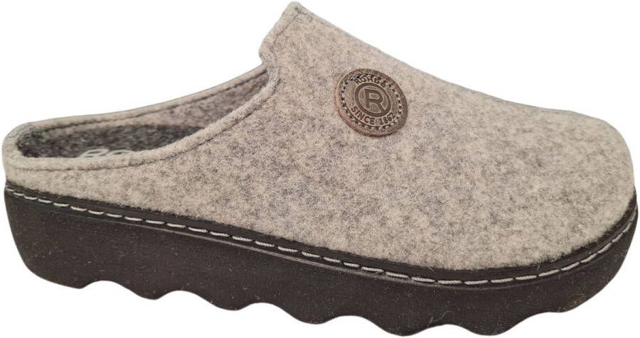 Rohde Pantoffels Foggia Pantoffel slof clog huis-slipper met profielzool