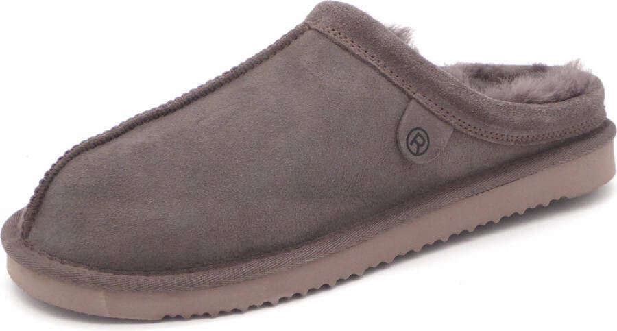 Rohde Livigno heren pantoffel Donker Taupe