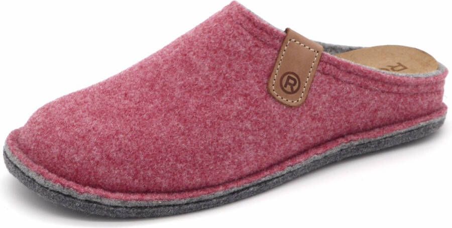 Rohde Lucca Pantoffels Dames Sloffen Roze Antislip Uitneembaar Voetbed