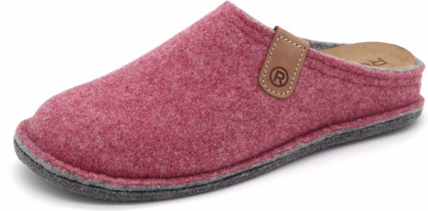 Rohde Lucca Pantoffels Dames Sloffen Roze Antislip Uitneembaar Voetbed