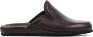 Rohde Pantoffels Heren Sloffen Instappers Leer Harde zool Open hiel 6607 Bordeaux