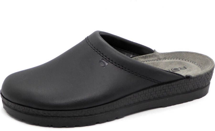 Rohde Heren Pantoffels in Leder (Bruin)