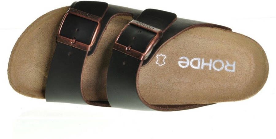 Rohde Moca Leder Slippers Tweeband