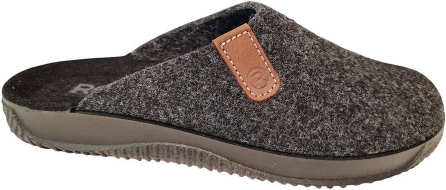 Rohde Pantoffels SOLTAU-H huisschoen slippers klomp met zijlabel