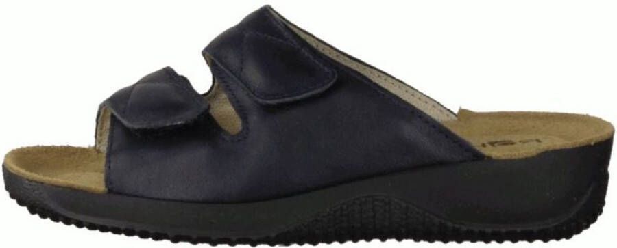 Rohde Dames Slipper Klittenbandsluiting Blauw
