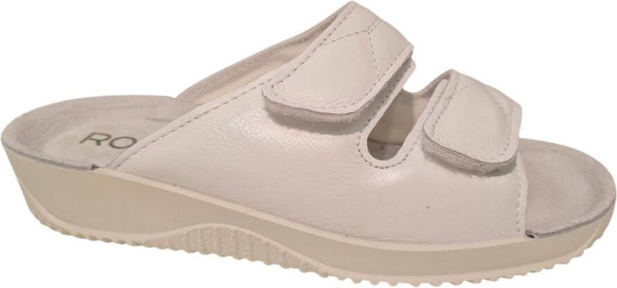 Rohde Leren Dames Slippers Wit