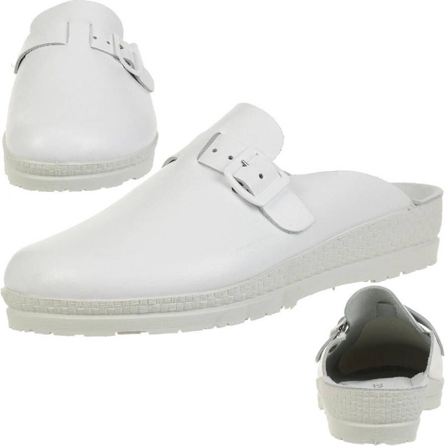 Rohde Neustadt d Clogs Dames Doctor Ziekenhuispantoffels Schoenen 1447 wit