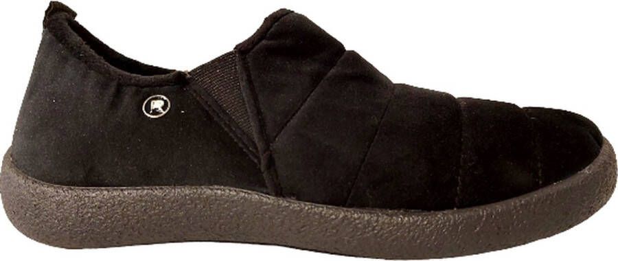 Pantofole Donna Rohde 2000 - Chiuse, Comfort Larghezza G - Tessuto Nero O Beige - Suola PU E Plantare Rimovibile