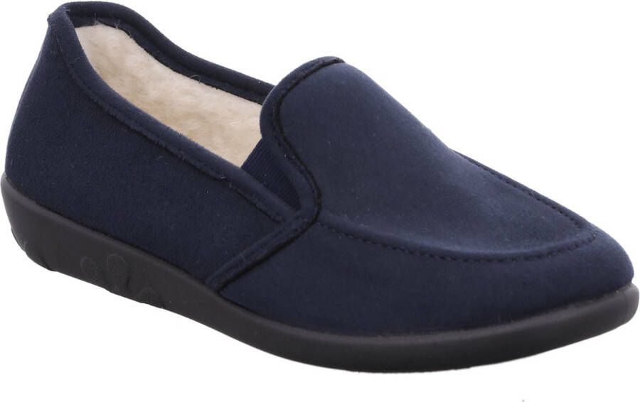Rohde Elegante blauwe pantoffel met witte voering Blue Dames