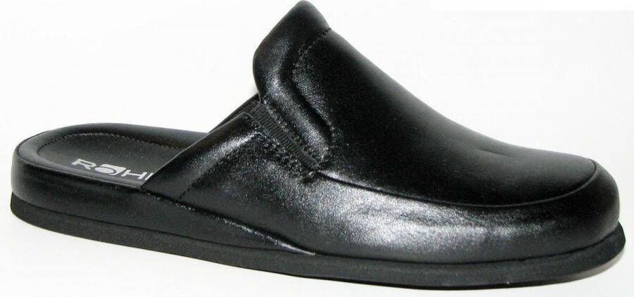 Rohde 6607~~~~~~~~~~~~~~~~~~~~~~~~~~ Heren pantoffels Zwart