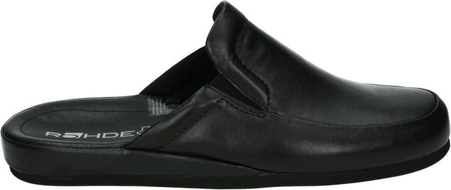 Rohde 6607~~~~~~~~~~~~~~~~~~~~~~~~~~ Heren pantoffels Zwart