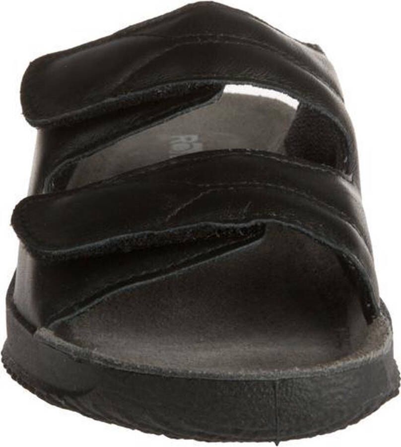 Rohde 1940 90 Leren Dames Slippers Slides Voorgevormd Voetbed Zwart