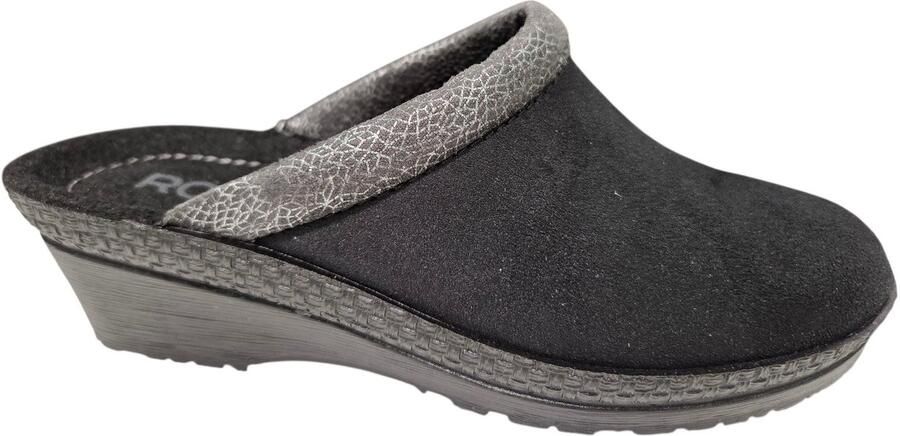 Rohde 2459 90 Dames Open Pantoffels Zwart
