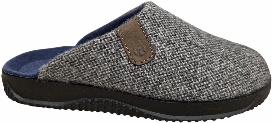Rohde 2780 82 Pantoffels Open Sloffen Grijs Textiel Heren Grijs