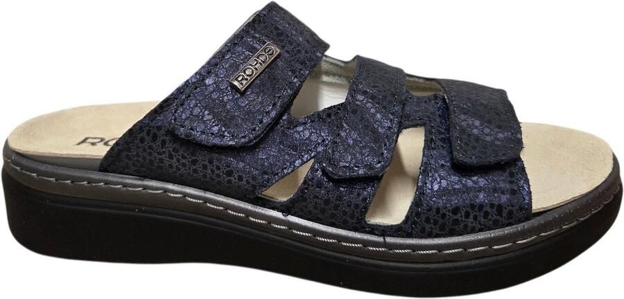 Rohde Slippers 5221 Donkerblauw Verwisselbaar Voetbed - Foto 3