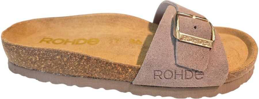 Rohde Slippers sleehak zomerschoenen slippers met voorgevormd soft voetbed